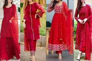 red suit for women